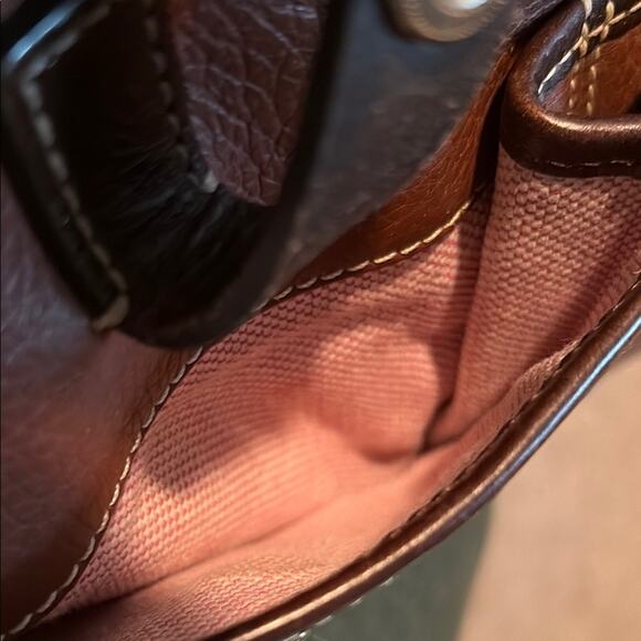 Dooney & Bourke Brown Leather Shoulder Bag - Picture 9 of 9